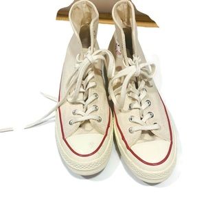 Converse Chuck Taylors cream high tops Men’s 8/Women’s 10